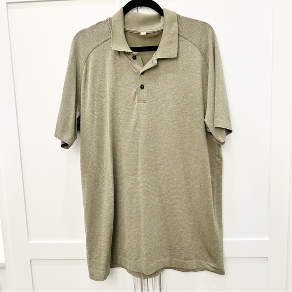 Lululemon Olive Green Polo Shirt - Picture 1 of 5